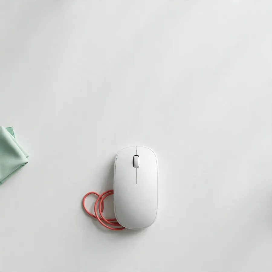 A mouse on a desk